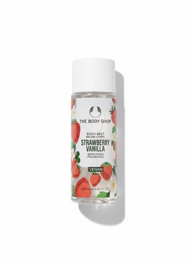 The Body Shop Strawberry Vanilla Body Mist – Refreshing Fragrance, Vegan, 250ml